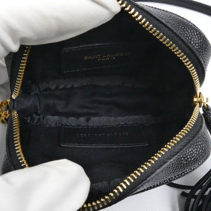 Saint Laurent Baby Leather Chain Shoulder Bag Black