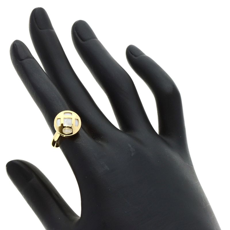 Cartier Pasha White Shell 49 Ring 18K Yellow Gold