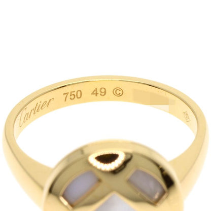 Cartier Pasha White Shell 49 Ring 18K Yellow Gold