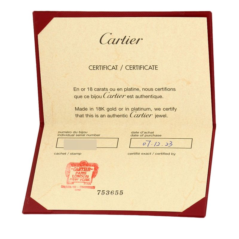 Cartier Pasha White Shell 49 Ring 18K Yellow Gold