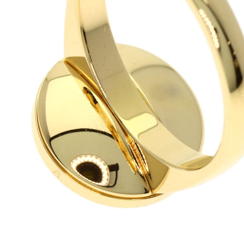 Cartier Pasha White Shell 49 Ring 18K Yellow Gold