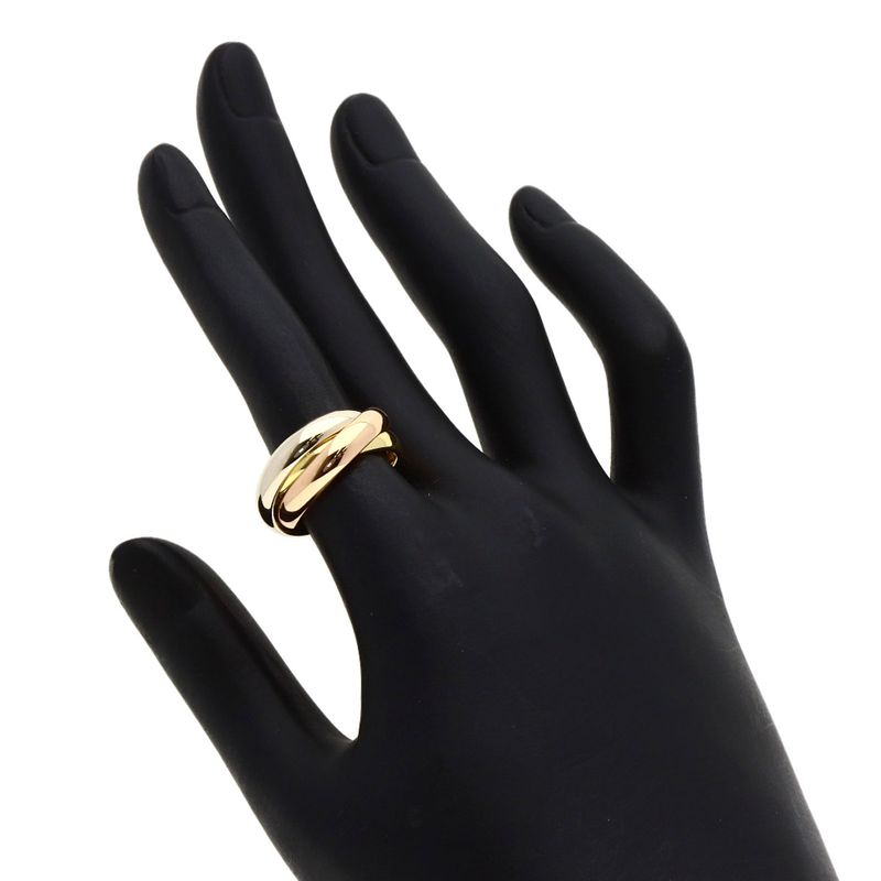 Cartier Trinity 50 Ring 18K Yellow Gold 18K White Pink