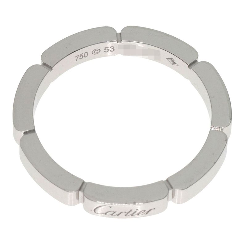 Cartier Maillon Panther 53 Ring 18K White Gold