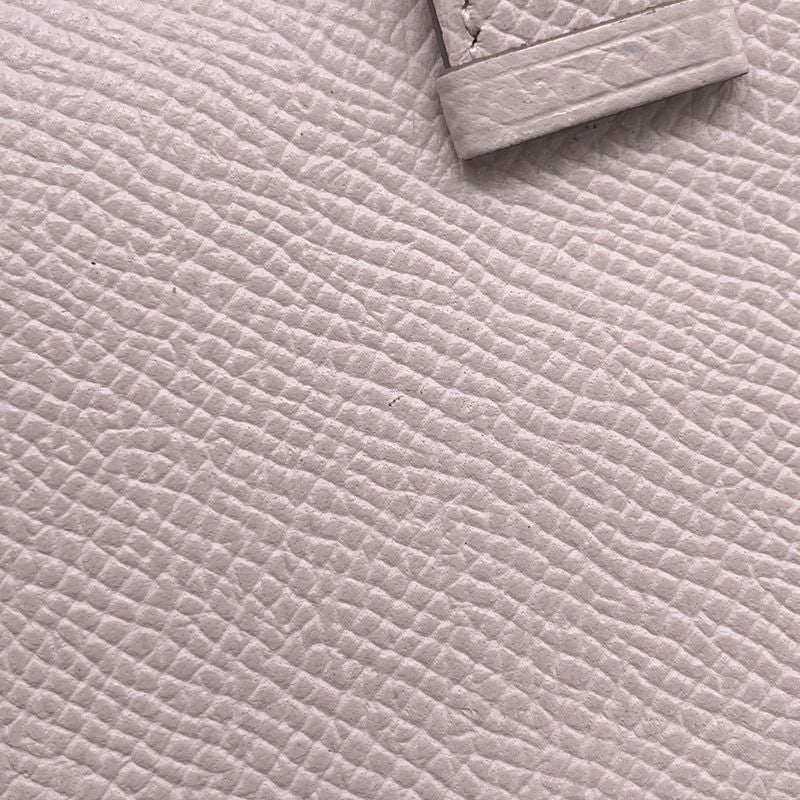 Hermes Trifold Wallet Bearn Combination Mauvepere Silver Epsom Mauve Pale
