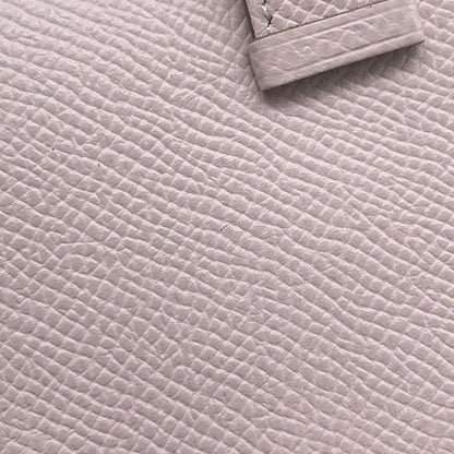 Hermes Trifold Wallet Bearn Combination Mauvepere Silver Epsom Mauve Pale
