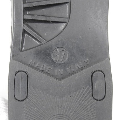 Chanel CC Logo Back Strap Rubber Thong Sandals Black 37