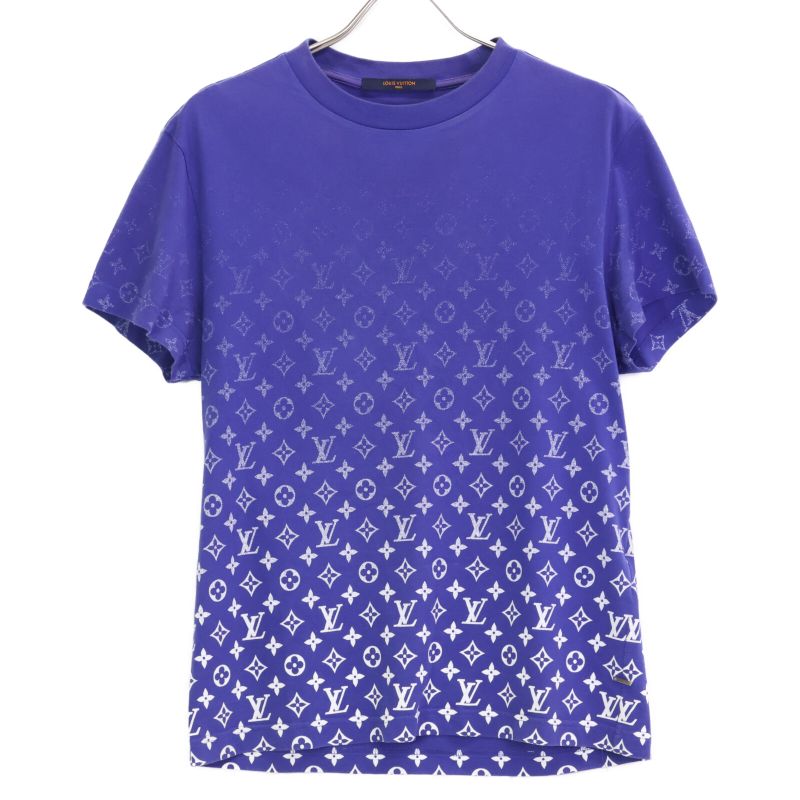 Louis Vuitton Blue Monogram Graduate Gradation T-Shirt XS