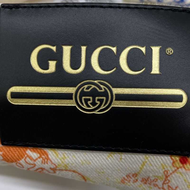 Gucci Ivory Colorful Print Mini Denim Skirt 38