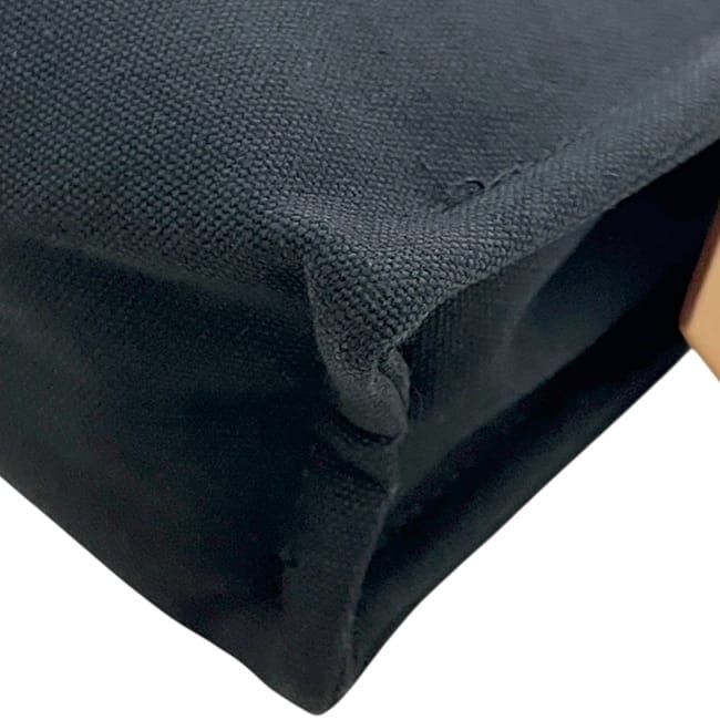 Hermes Pouch Deauville Black Cotton