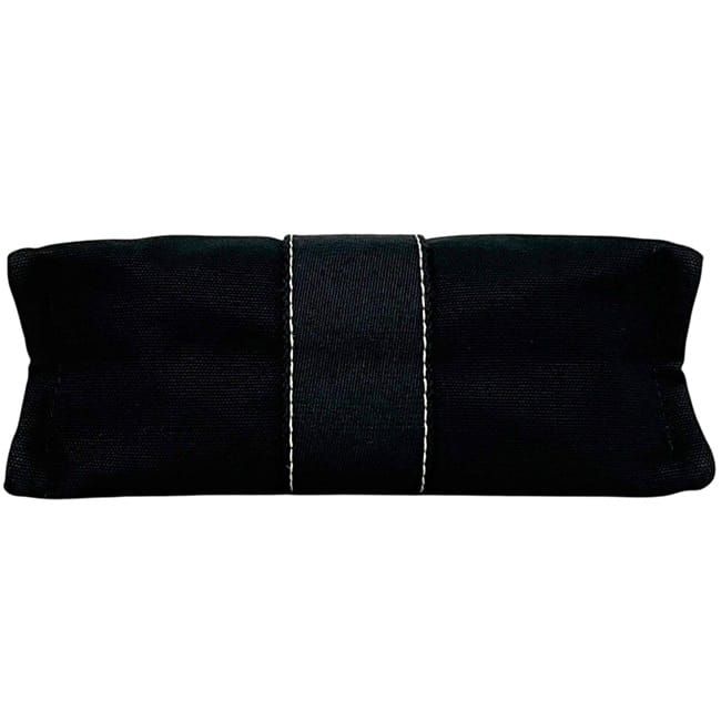 Hermes Pouch Deauville Black Cotton