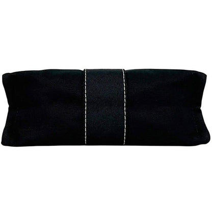 Hermes Pouch Deauville Black Cotton