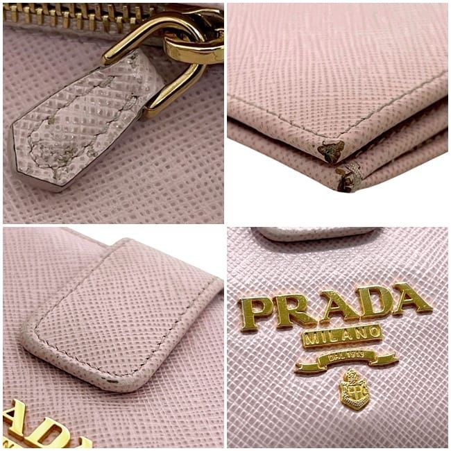 Prada Bifold Wallet Pink Saffiano