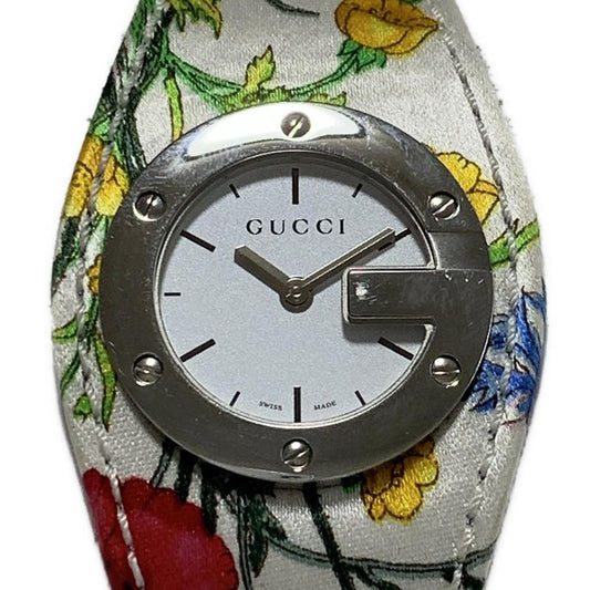 Gucci Watch Flora Floral Pattern White