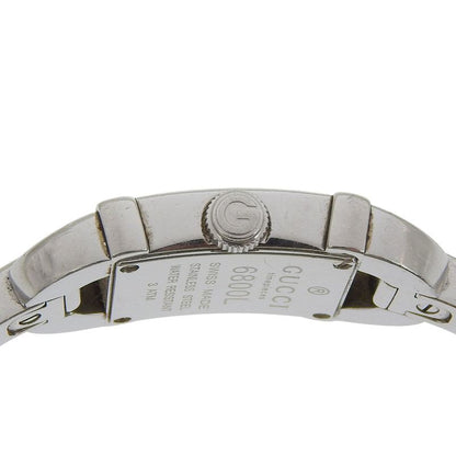 Gucci Stainless Steel Quartz Analog Display Black Dial Watch