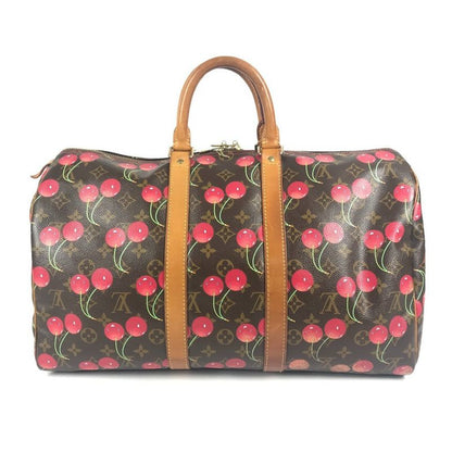 Louis Vuitton Boston Bag Keepall 45 Monogram Cherry Canvas