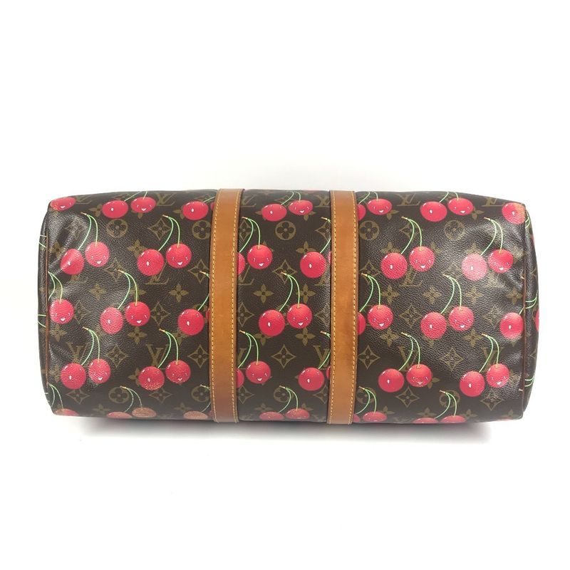Louis Vuitton Boston Bag Keepall 45 Monogram Cherry Canvas