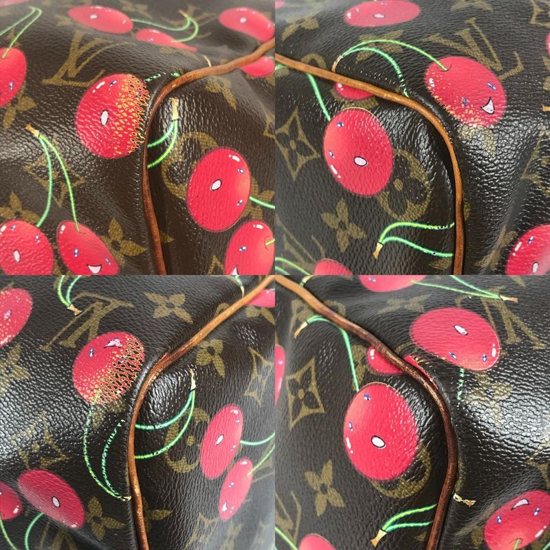 Louis Vuitton Boston Bag Keepall 45 Monogram Cherry Canvas