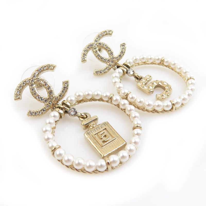 Chanel Earrings White