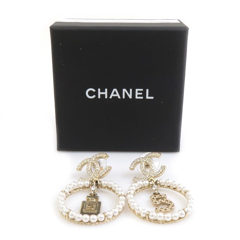 Chanel Earrings White