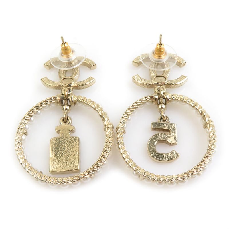 Chanel Earrings White