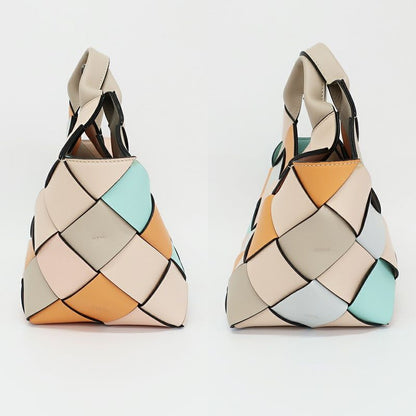 Loewe Woven Basket 2-Way Shoulder Bag Multicolor Gold
