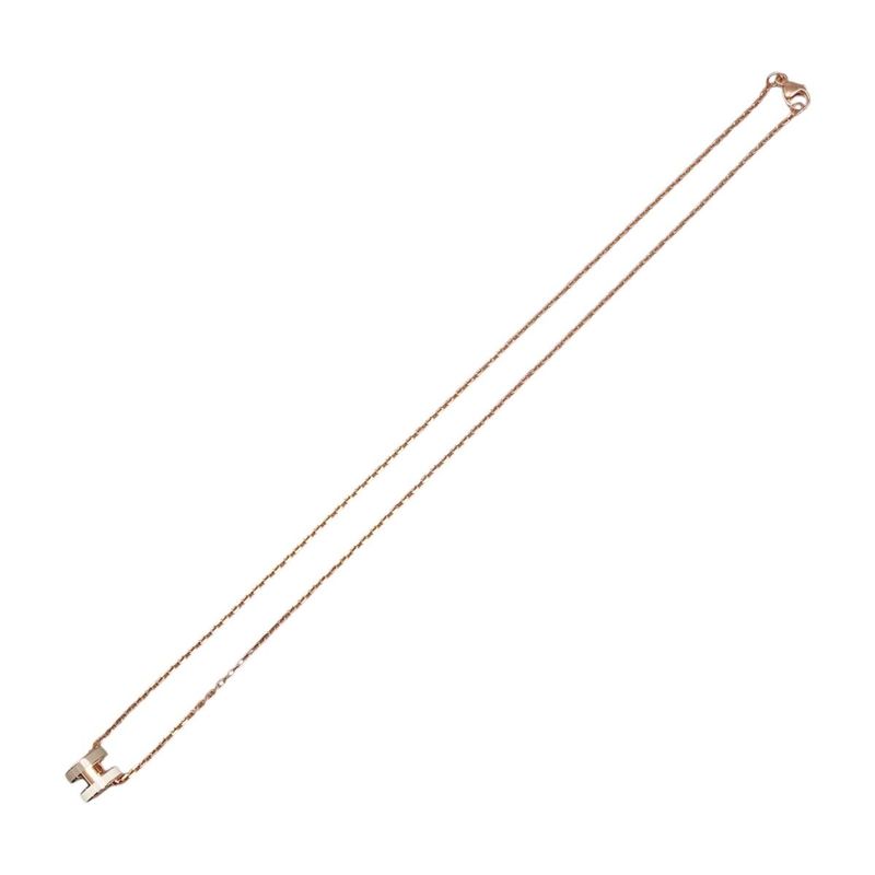 Hermes Necklace Mini Pop Lo Cover Bicolor System Beige White