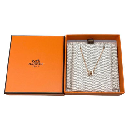 Hermes Necklace Mini Pop Lo Cover Bicolor System Beige White