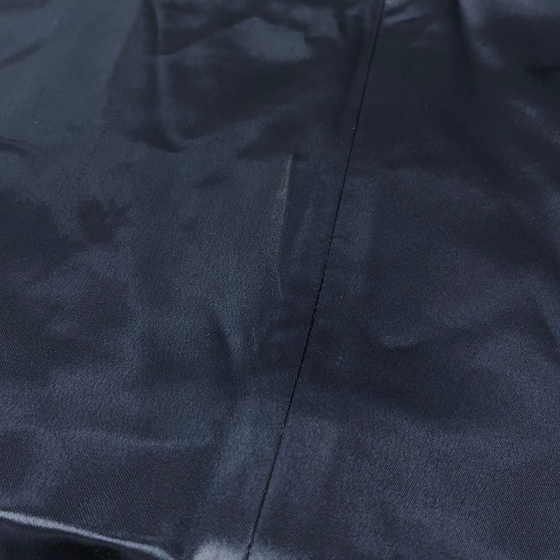 Celine Cutoff Rayon Satin Dress 2 Navy 38