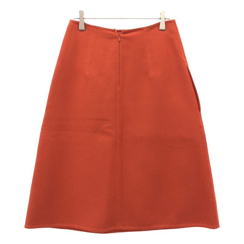 Celine by Phoebe Philo Wool Skirt 2 Orange 36