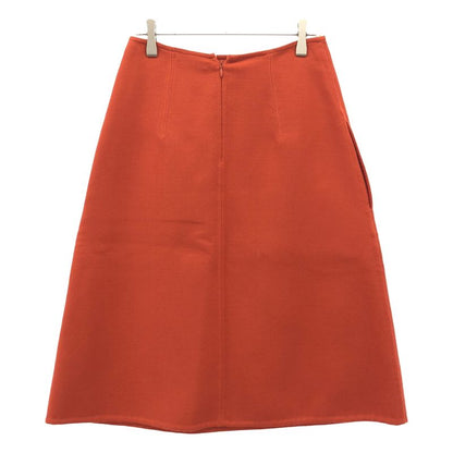 Celine by Phoebe Philo Wool Skirt 2 Orange 36