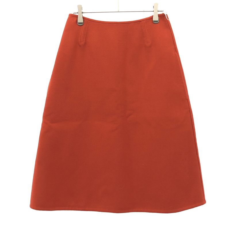 Celine by Phoebe Philo Wool Skirt 2 Orange 36