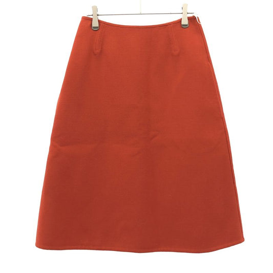 Celine by Phoebe Philo Wool Skirt 2 Orange 36