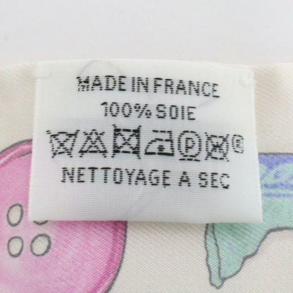 Hermes Twill in the Pocket Pink Multicolor Silk Scarf