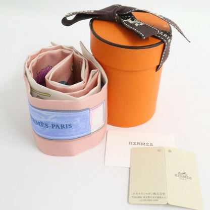 Hermes Twill in the Pocket Pink Multicolor Silk Scarf