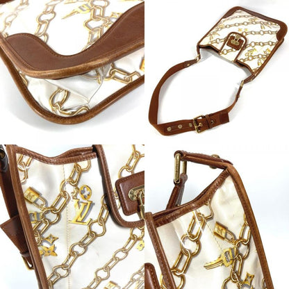Louis Vuitton Shoulder Bag Musette Vinyl Leather White