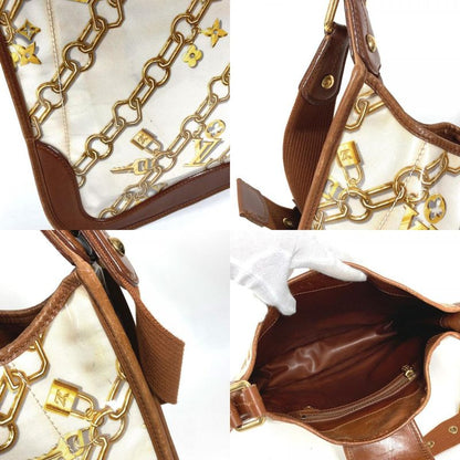 Louis Vuitton Shoulder Bag Musette Vinyl Leather White