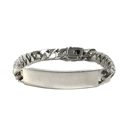 Tiffany & Co. Bracelet ID Plate Logo Silver
