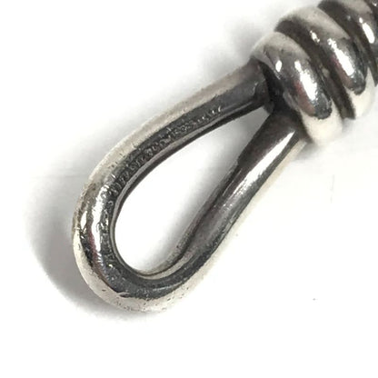 Tiffany & Co. Bracelet Knot Double Laid Wrap Leather Dark Gray