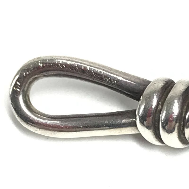 Tiffany & Co. Bracelet Knot Double Laid Wrap Leather Dark Gray