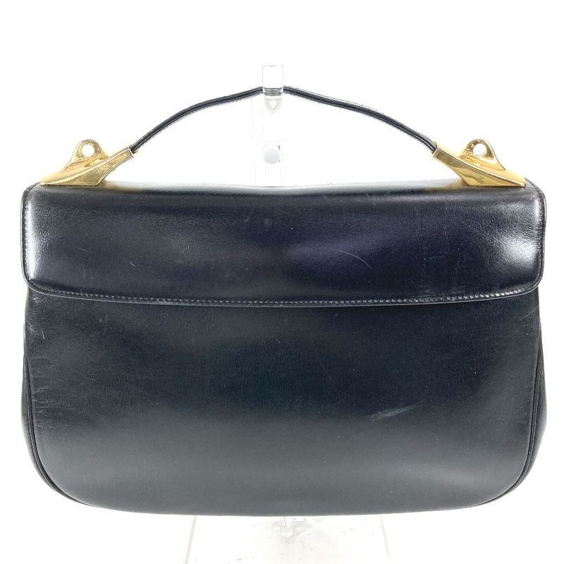 Dior Handbag CD Logo Leather Black