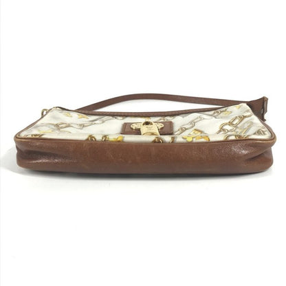 Louis Vuitton Shoulder Bag Pochette Vinyl Leather White