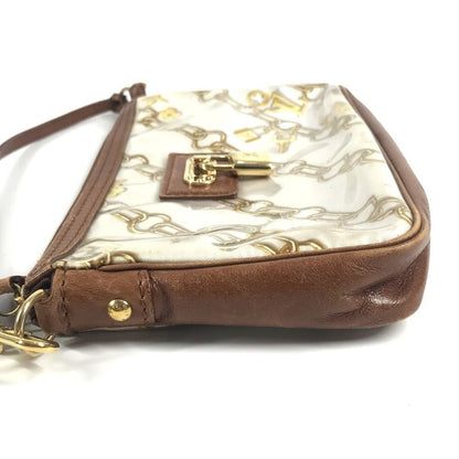 Louis Vuitton Shoulder Bag Pochette Vinyl Leather White