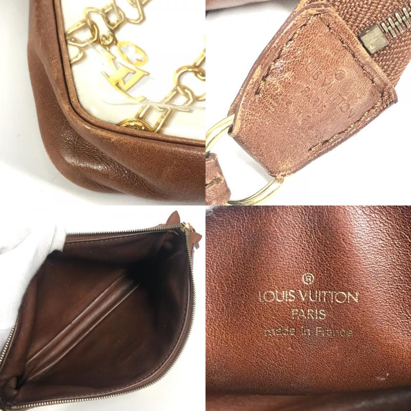 Louis Vuitton Shoulder Bag Pochette Vinyl Leather White