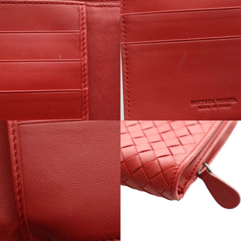 Bottega Veneta Intrecciato Bifold Wallet Red SS OS