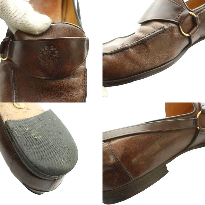 Gucci Vintage Leather Loafers Brown SS OS