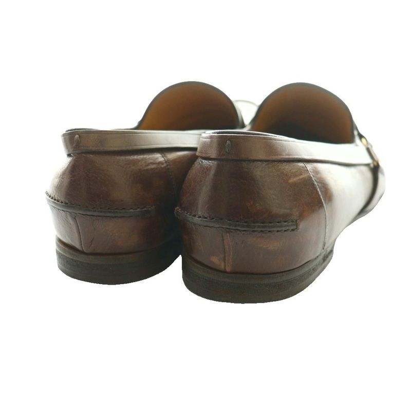 Gucci Vintage Leather Loafers Brown SS OS