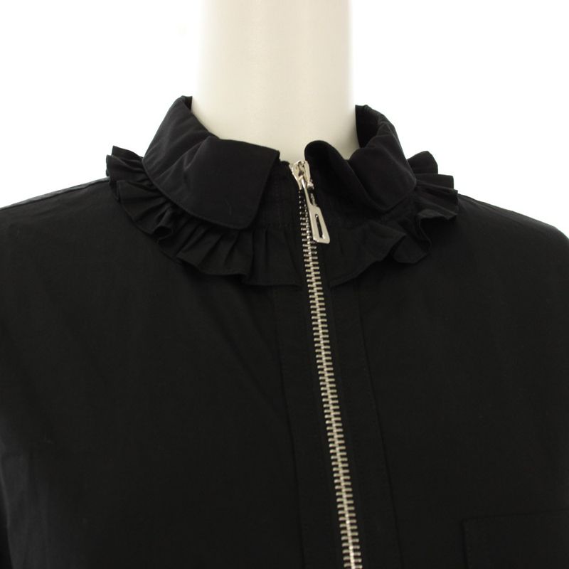 Hermes Clou de Selle Dress Long Sleeve 34 Black