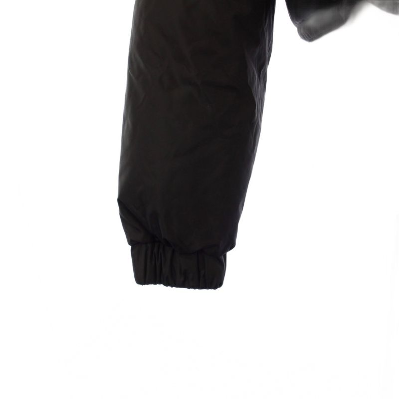 Prada Re-Nylon Triangle Logo Down Jacket Cropped Length 40 Black