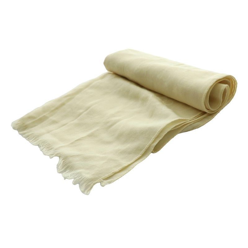 Gucci Wool Silk GG Pattern Shawl Scarf Ivory SS OS