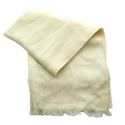Gucci Wool Silk GG Pattern Shawl Scarf Ivory SS OS